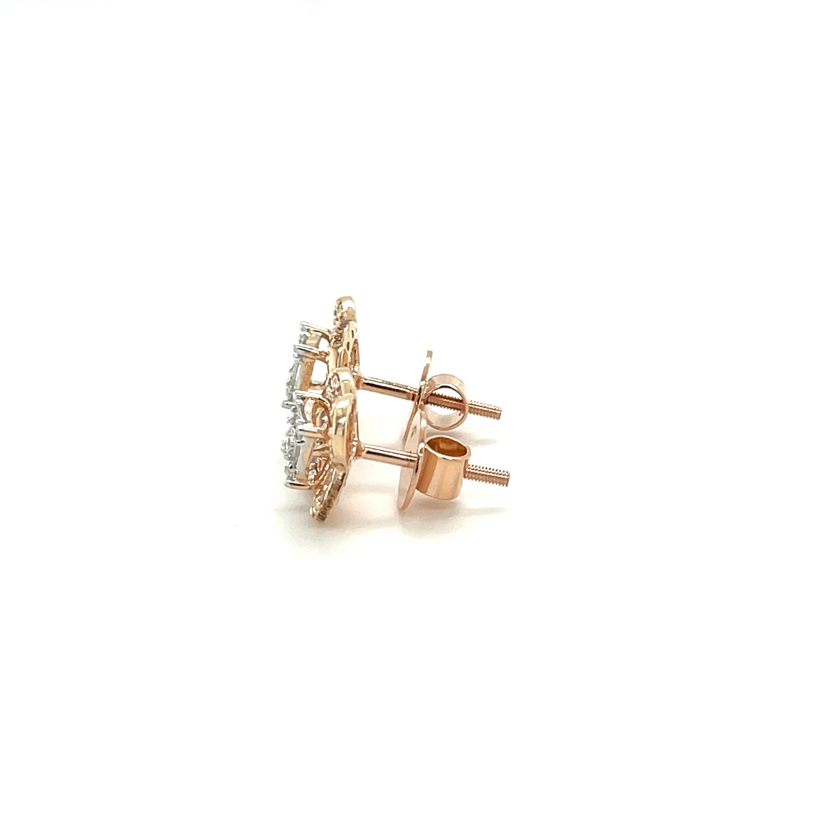 Regalia Clover – Princess Cluster Diamond Studs