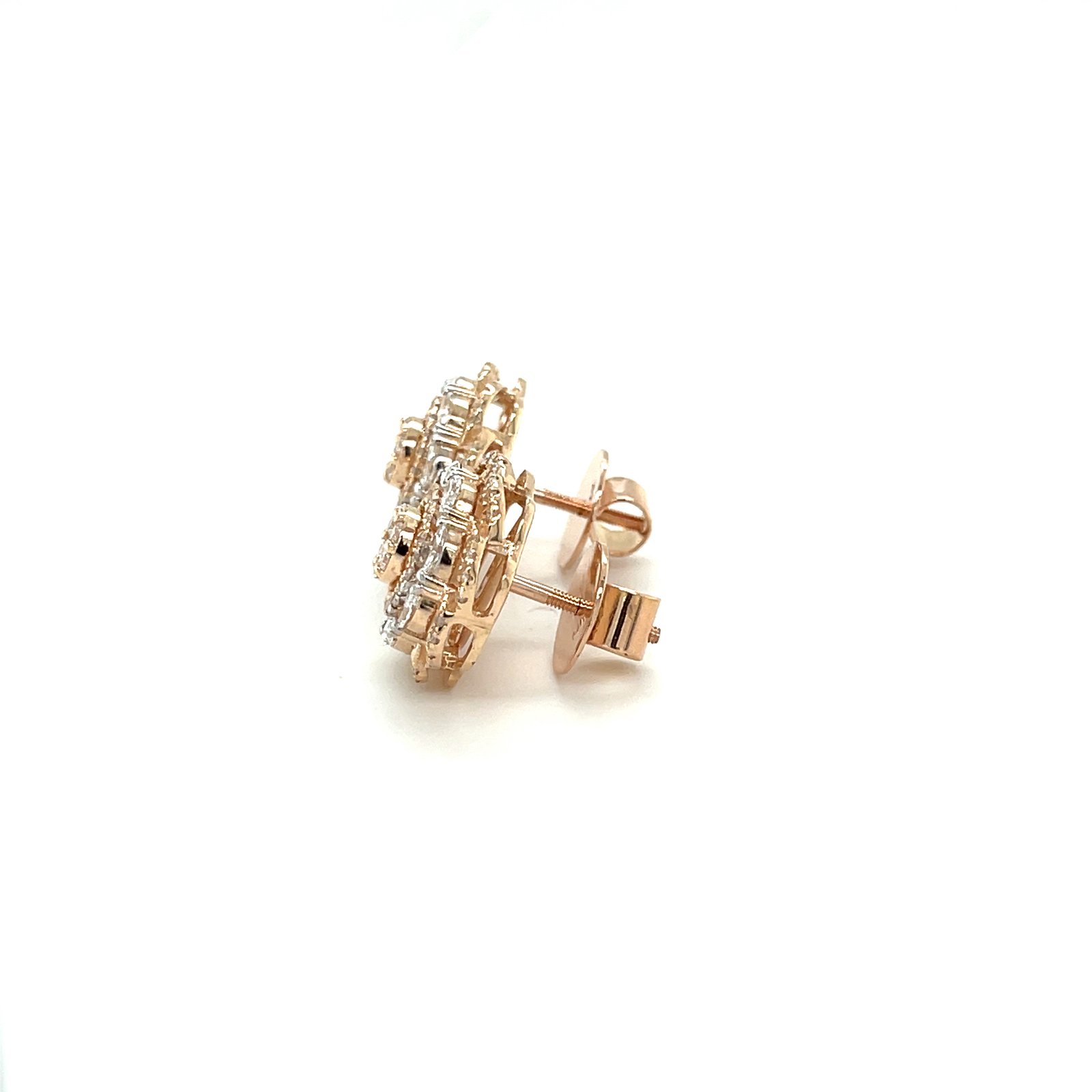 Valerique Rosette – Rose Gold Diamond Studs