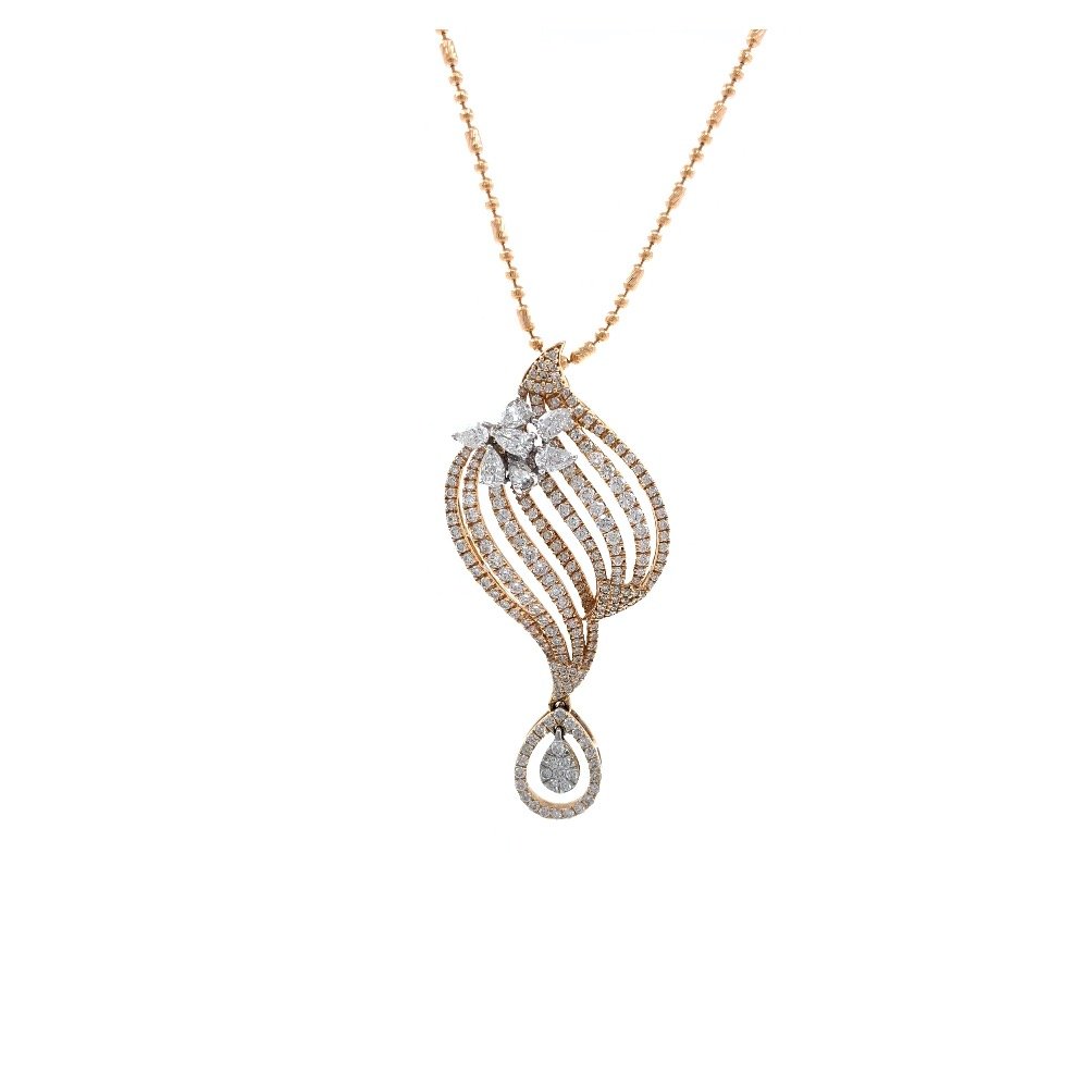 Mooi Diamond Pendant in Rose Gold 7SHP14