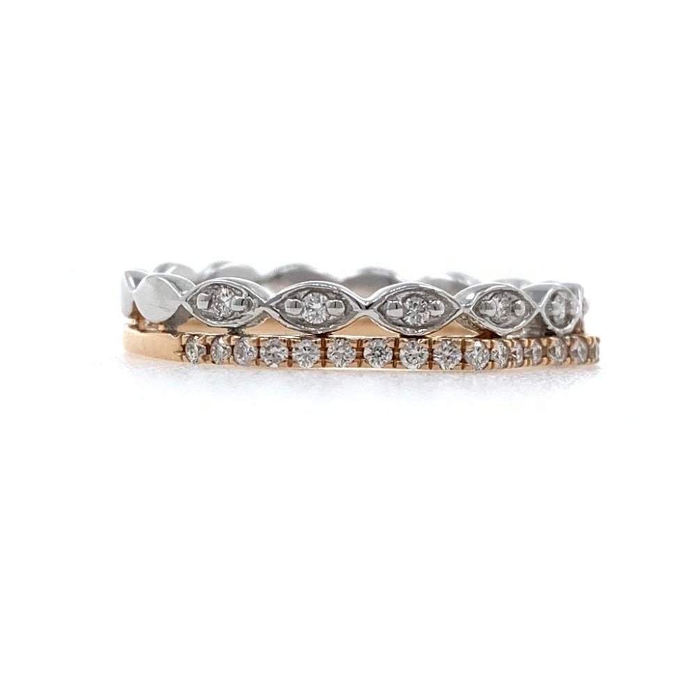 18kt / 750 Rose gold fancy diamond Ladies ring 9LR298