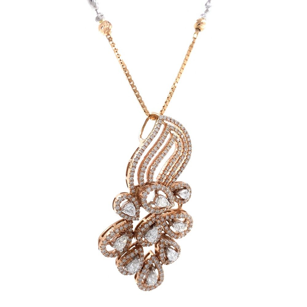Pulchra Diamond Pendant in Rose Gold 7SHP31