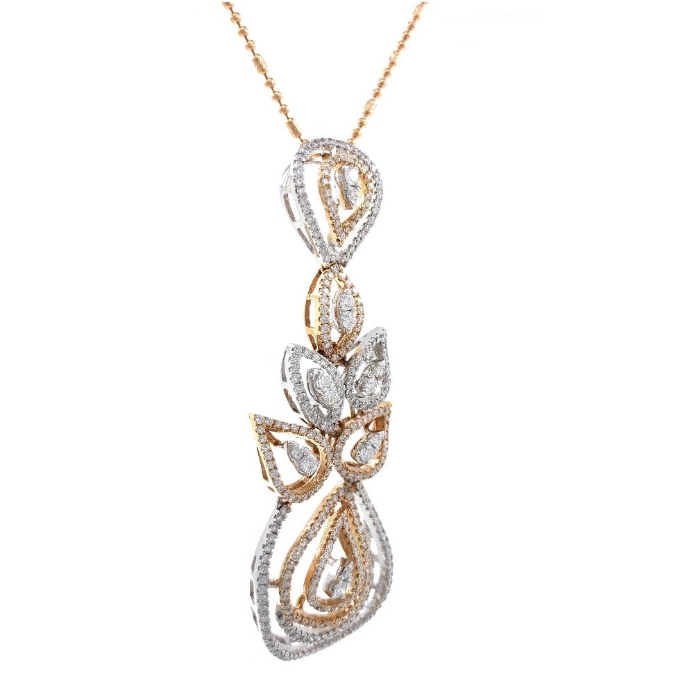 Prachtig Diamond Pendant in Rose Gold 7SHP24