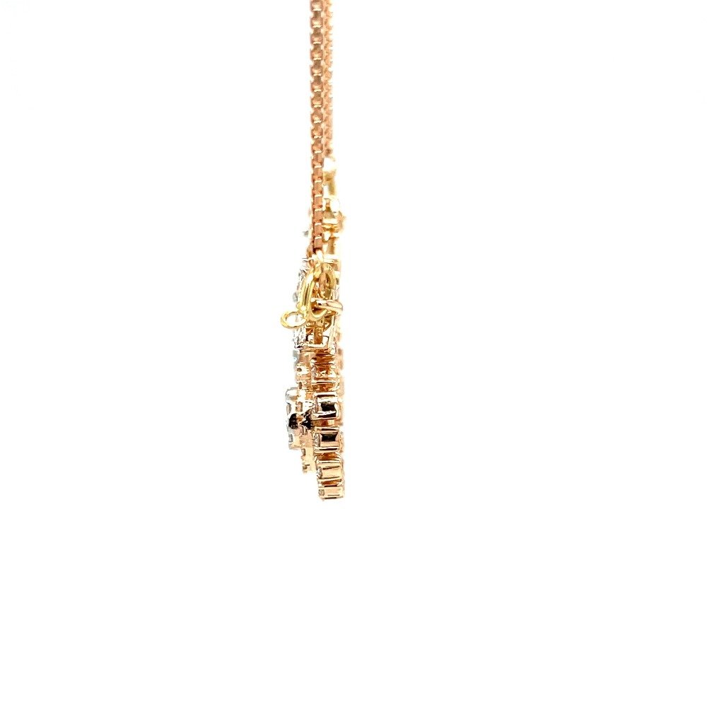 Double Vati Tanmaniya Mangalsutra Pendant in Diamonds