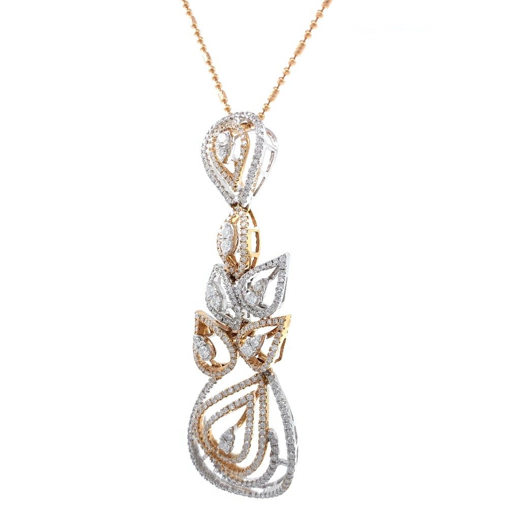 Prachtig Diamond Pendant in Rose Gold 7SHP24