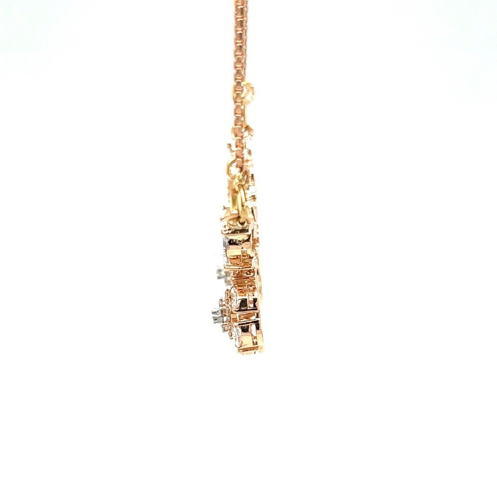 Fancy Two vati Diamond Tanmaniya Mangalsutra Pendant