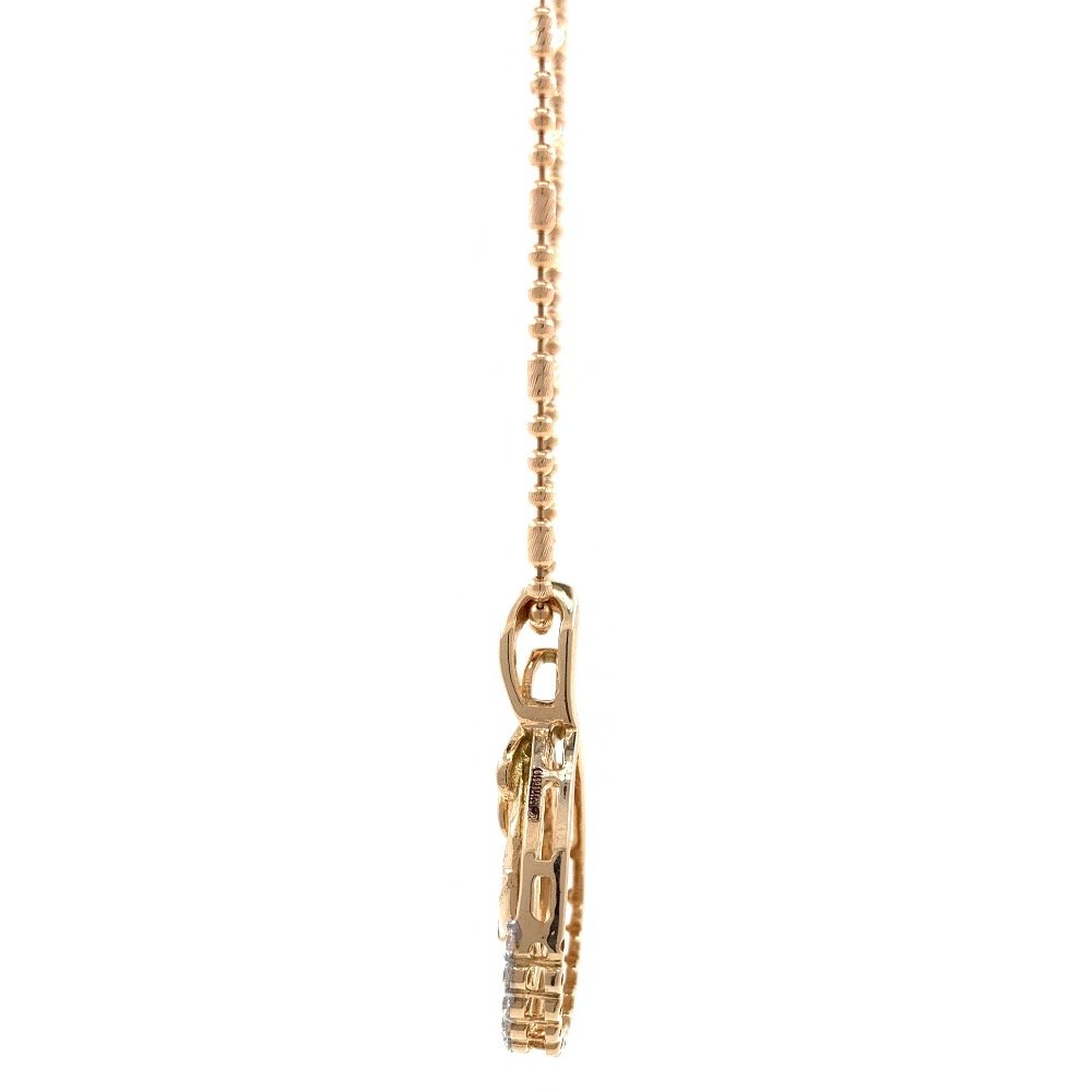 mignonne Tear Drop Diamond Pendant in 18k rose Gold 9SHP39