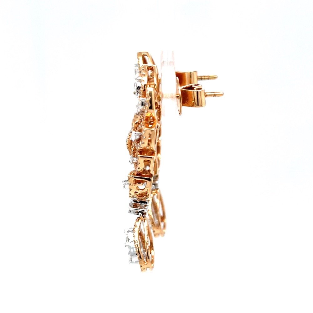 Schön Diamond Earrings with Pressure Set Drops for Party 7TOP10
