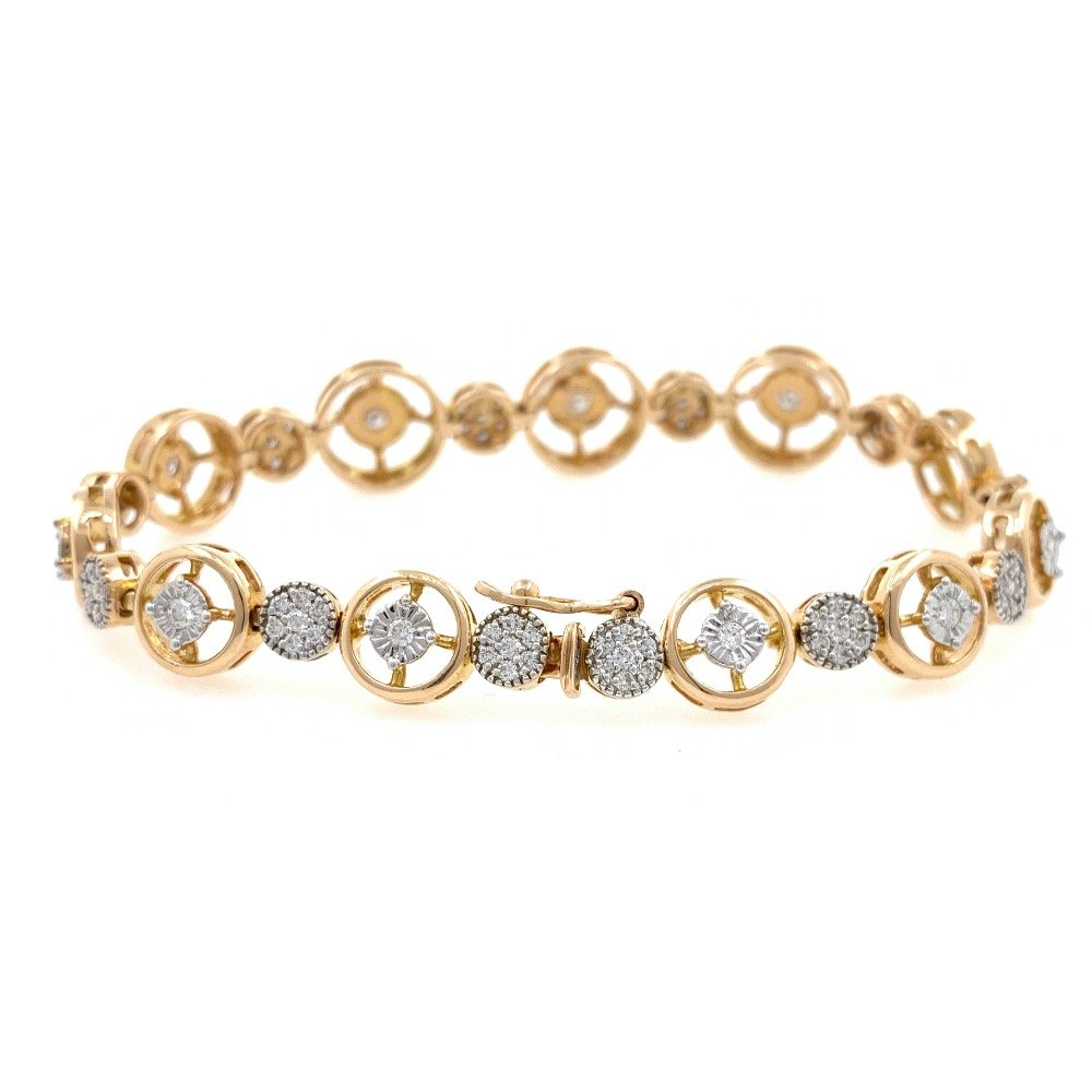 Petite Diamond Tennis Bracelet in Rose Gold 9BRC20