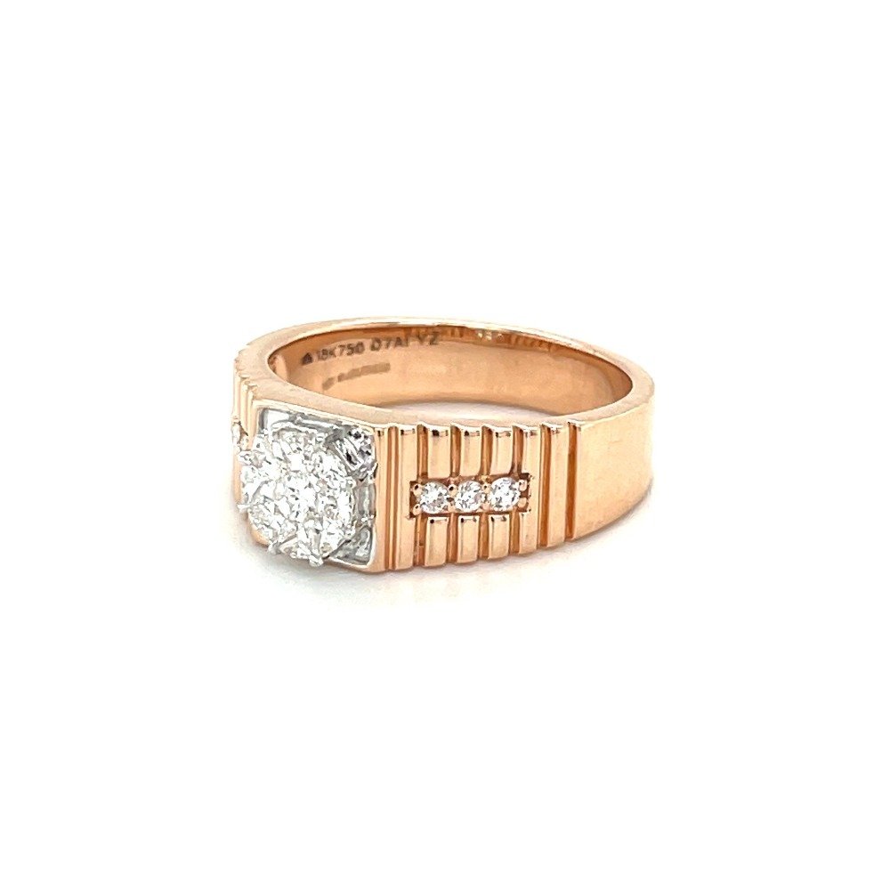 Everyday Wear Solitaire Look Diamond Ring for Men