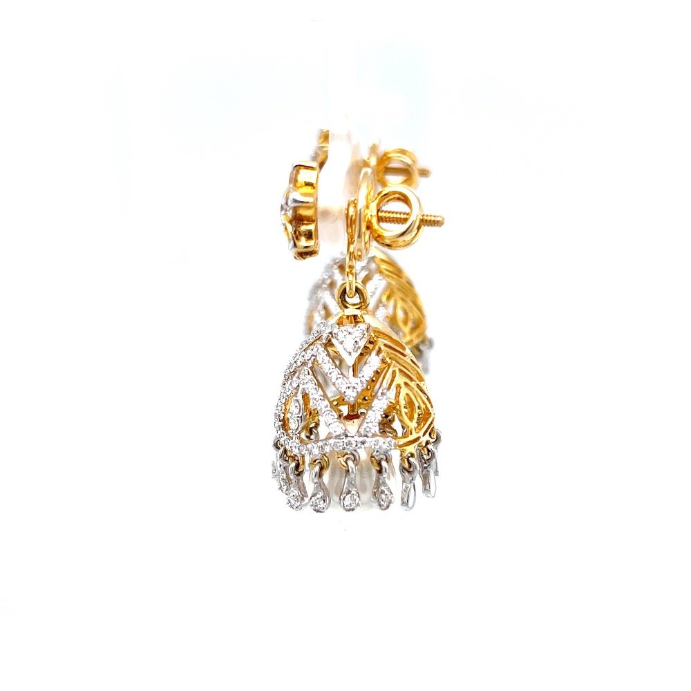 Jhumkis for Special Occasion with Premium Quality Diamonds 6TOP185