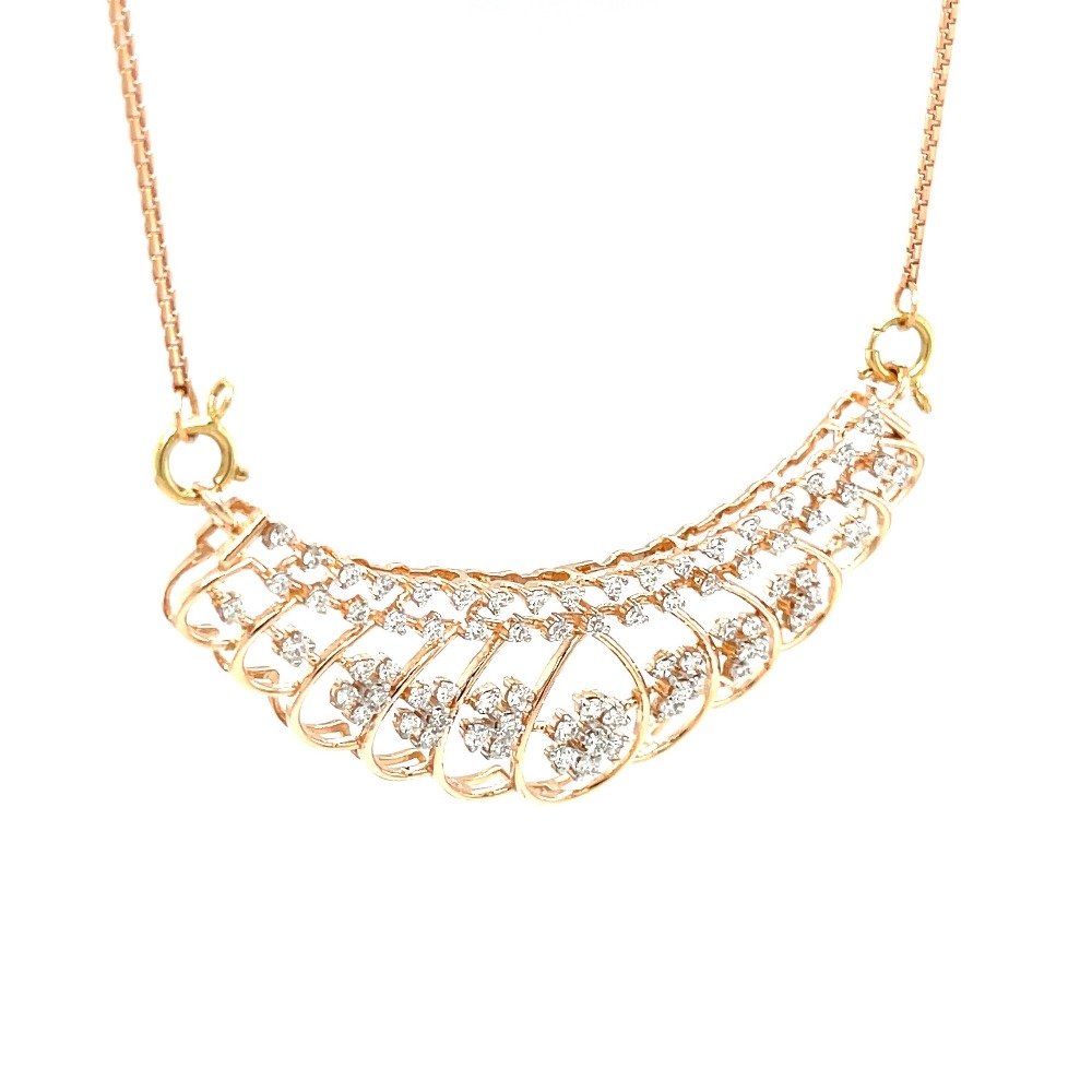 Floral Diamond Mangalsutra Tanmaniya Pendant