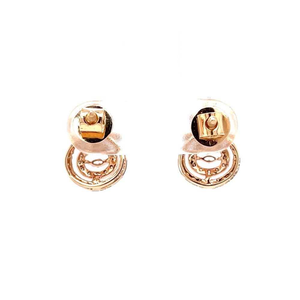Preciosa stud in marquise pear and round diamond