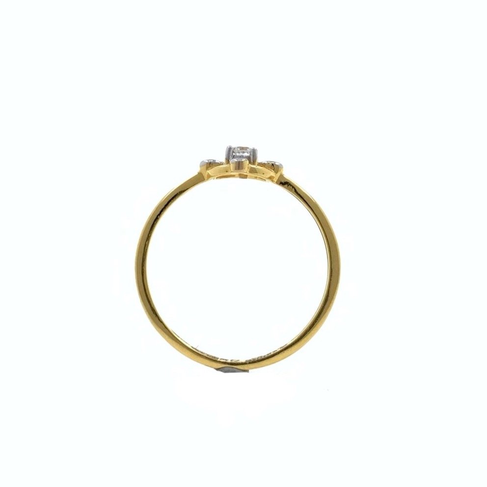 Solitaire Diamond Ring for Everyday use in 18K Yellow Gold - 1.310 gms - VVS EF 8 cents - 0LR62