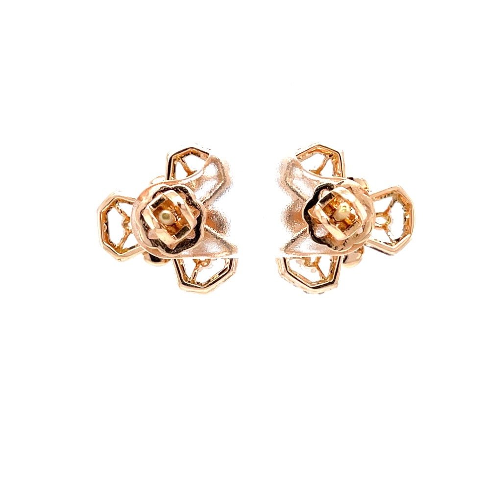Erstaunlich diamond stud with fancy shape diamonds