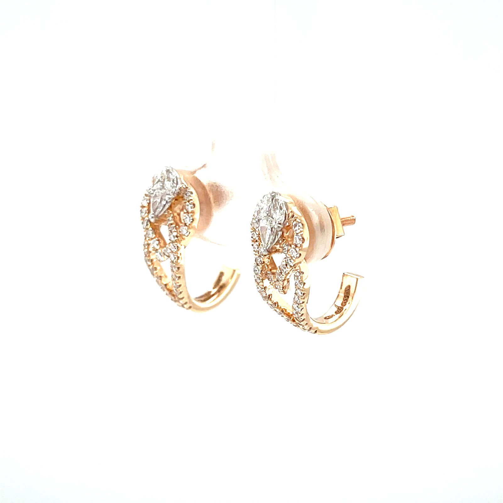 Aurielle Loop – Pear Cluster Diamond Earrings ER00595
