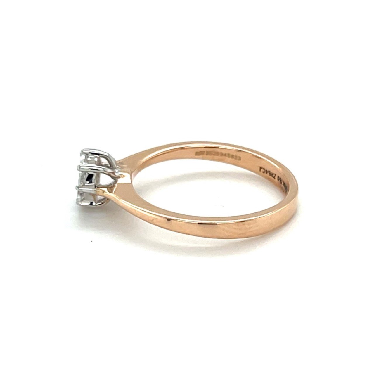18ct Rose Gold Diamond Cluster Ring - Elegant Sparkle, Timeless Appeal