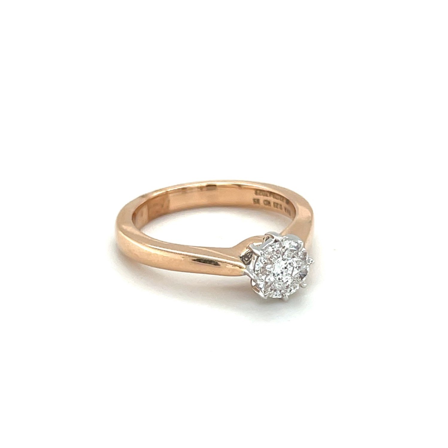Elegant 18ct Rose Gold Diamond Constellation Ring