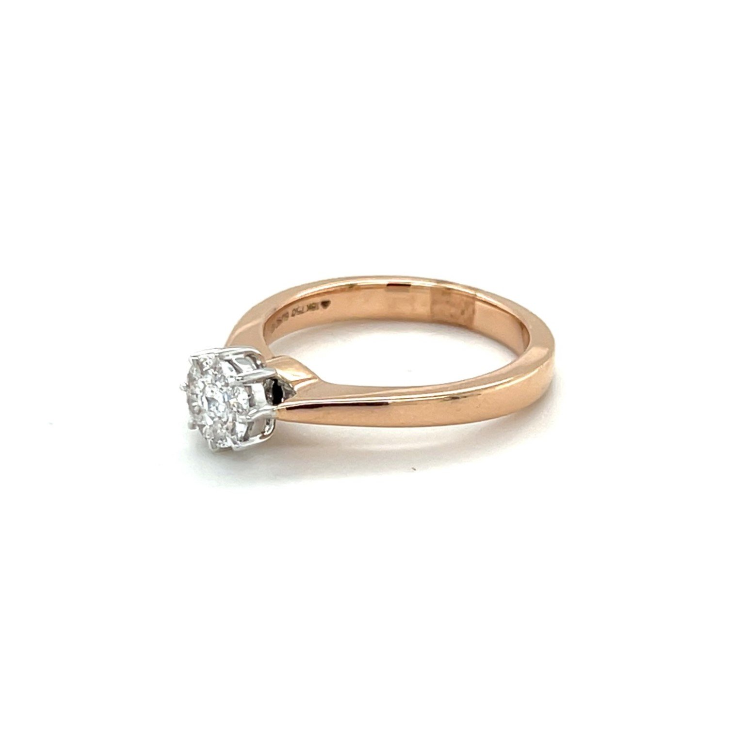 Elegant 18ct Rose Gold Diamond Constellation Ring