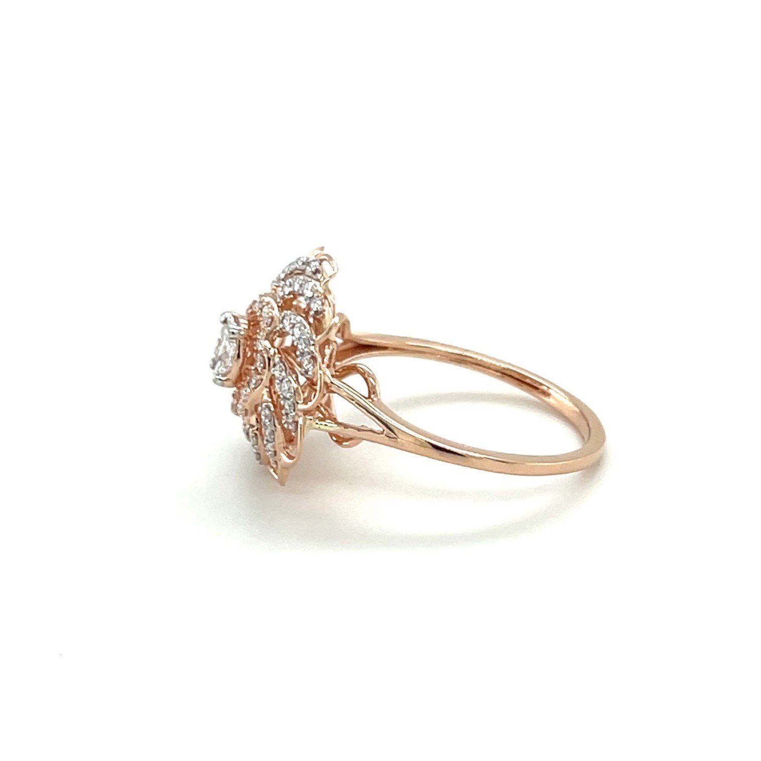 Floral Diamond Cocktail Ring - Bold and Beautiful