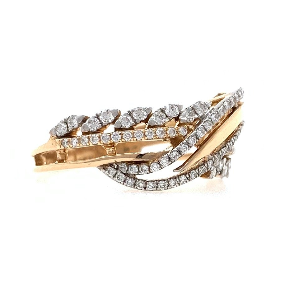 18kt / 750 rose gold fancy diamond ring 9lr314