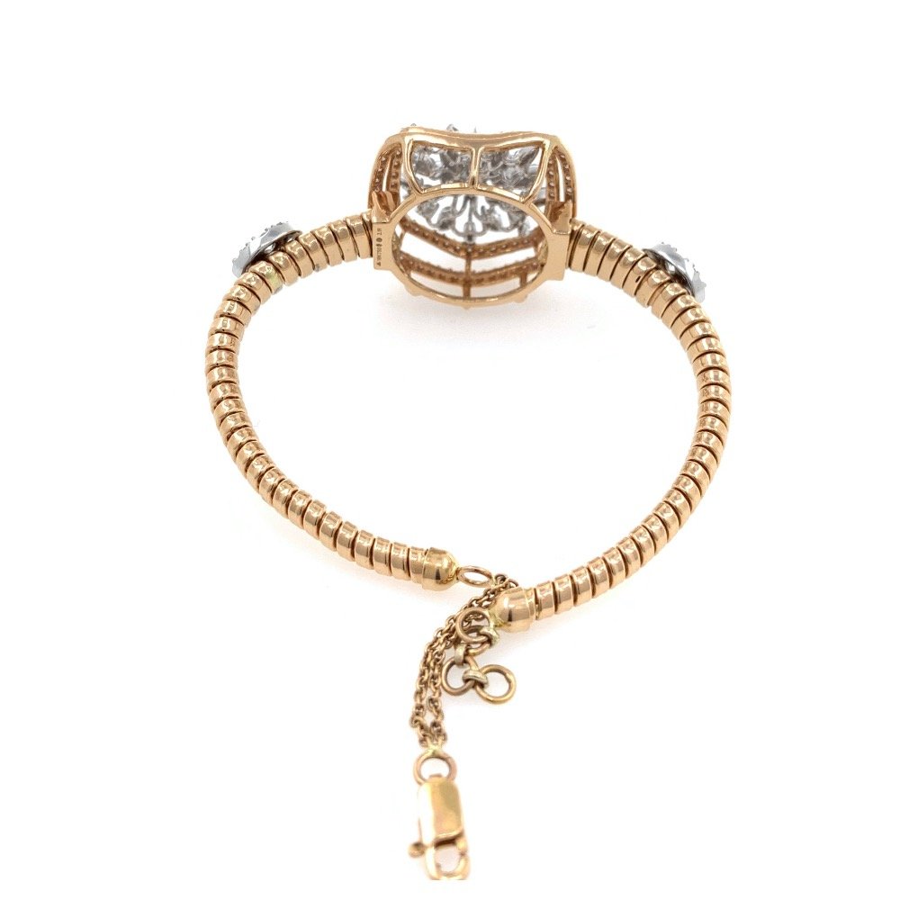 18kt / 750 rose gold occasional wear tennis bracelet 8brc44