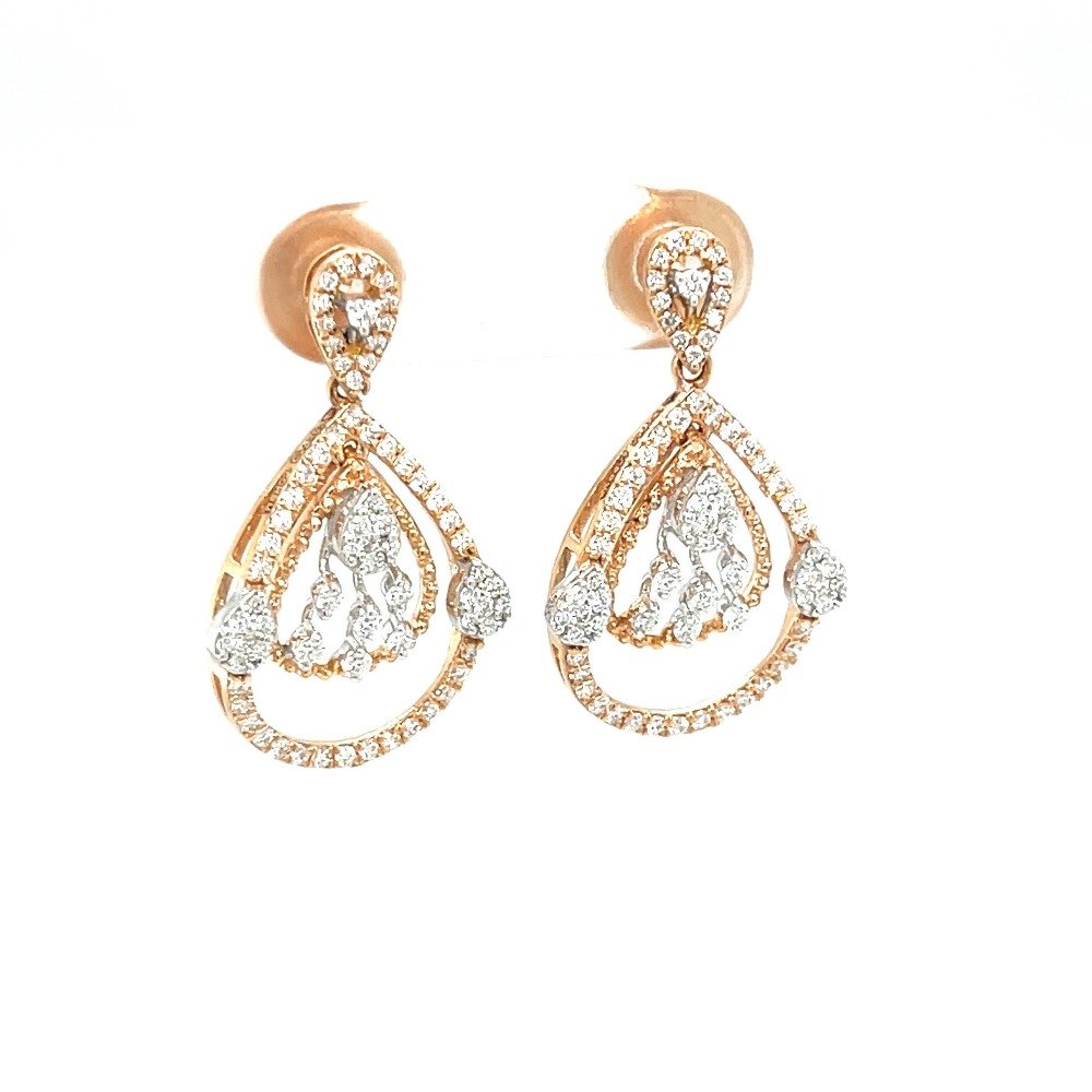 Tear Drop Royale Diamond Earrings