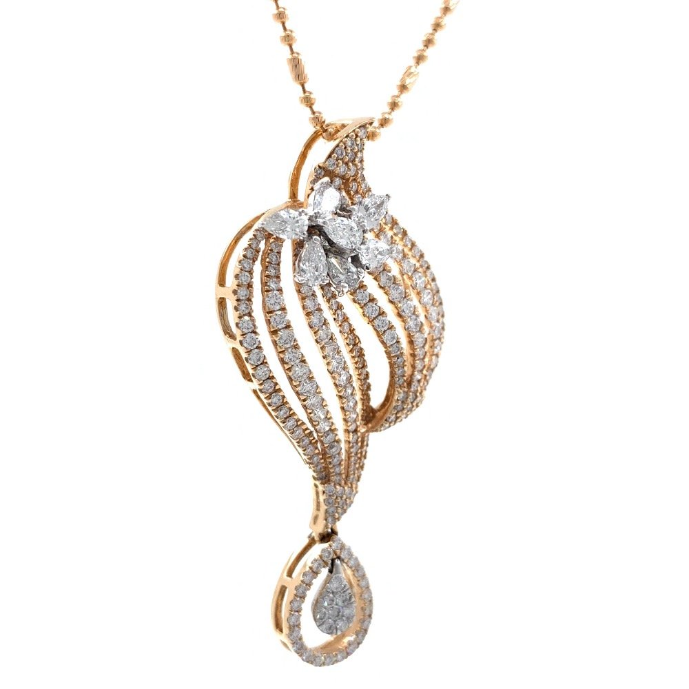 Mooi Diamond Pendant in Rose Gold 7SHP14