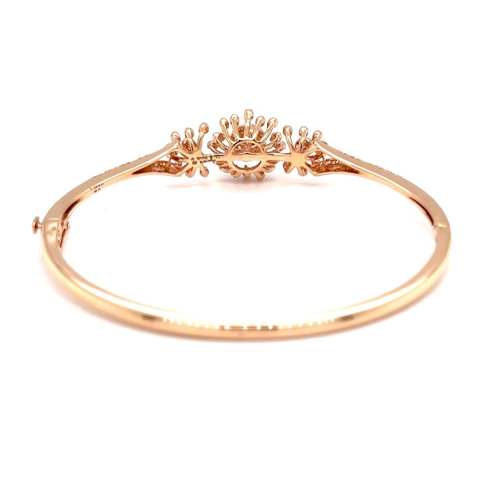 Kusimba diamond bracelet with pressure set in rose gold