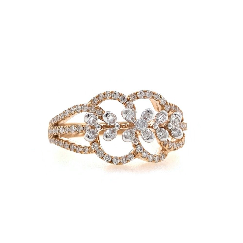 Nitidus diamond Ring for Ladies in 18k Rose gold - 3.610 Grams - VVS EF 0.61 carat - 0LR65