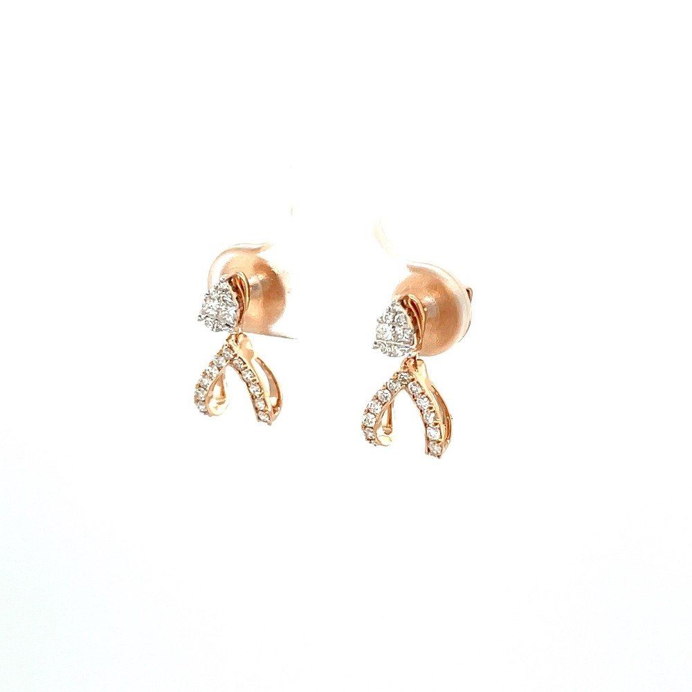 Dual Variation Diamond Stud Earrings in VVS grade Diamonds