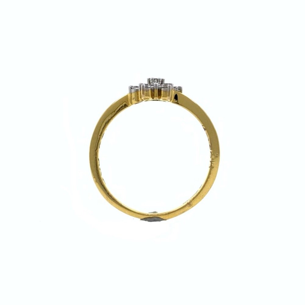 Thirteen Diamond Star Ring in 18k Yellow Gold - VVS EF - 25 cents - 2.010 Grams - 0LR54