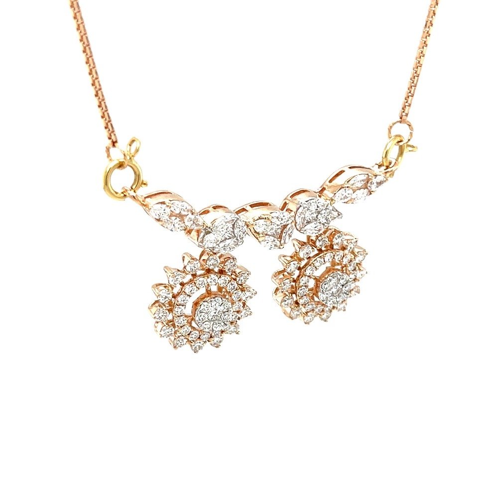 Fancy Vati Tanmaniya Mangalsutra Pendant in Diamond