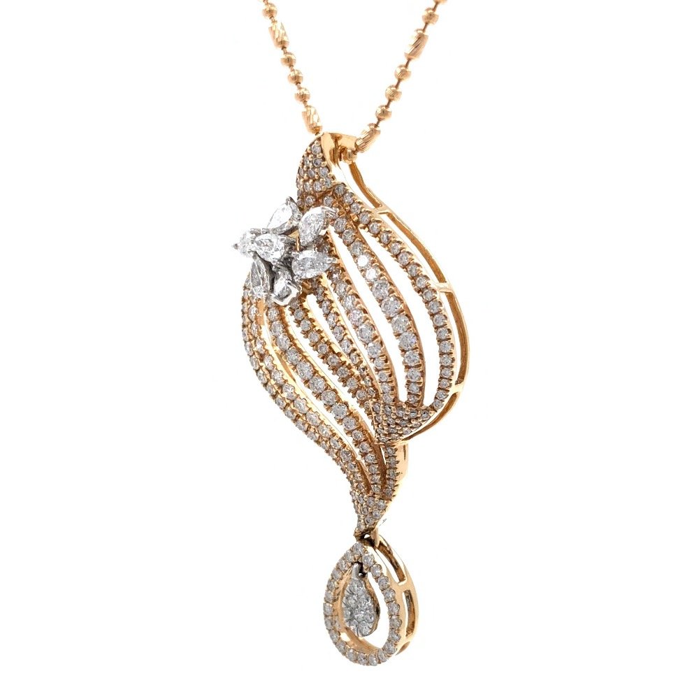 Mooi Diamond Pendant in Rose Gold 7SHP14