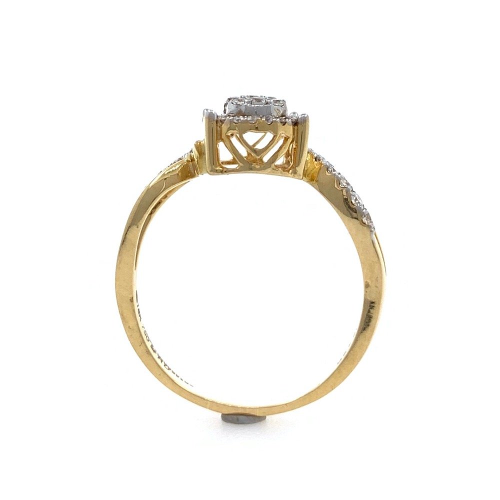18kt / 750 Yellow Gold Classic Diamond Ladies Ring 9LR310