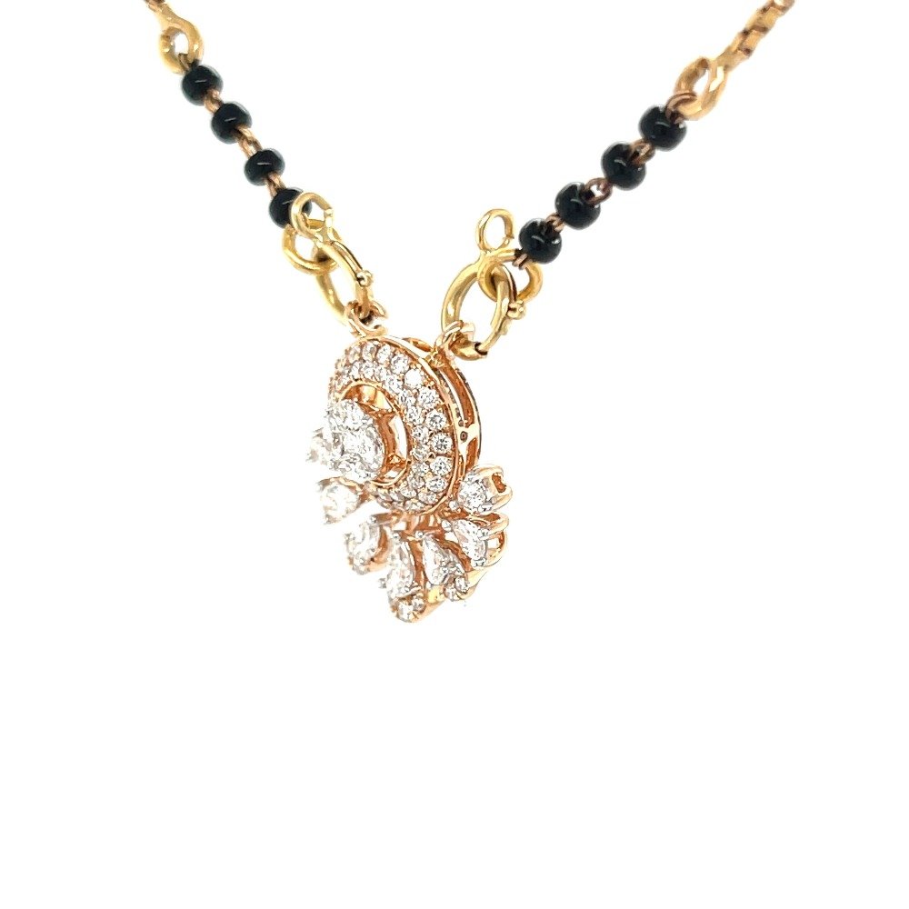 Exquisite Diamond Tanmaniya Mangalsutra Pendant: A Beacon of Elegance