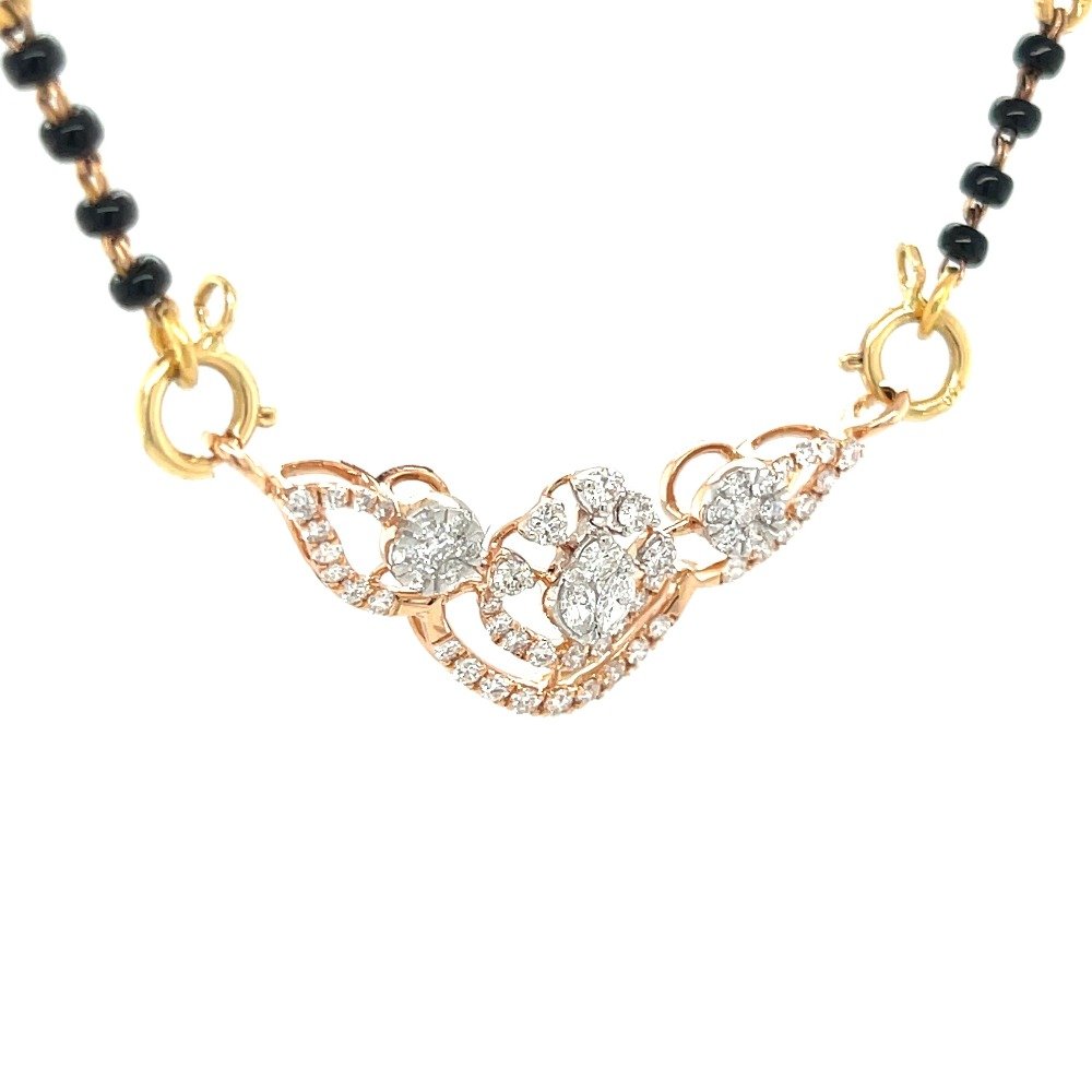 Enchanting Diamond Tanmaniya Mangalsutra Pendant A Timeless Treasure