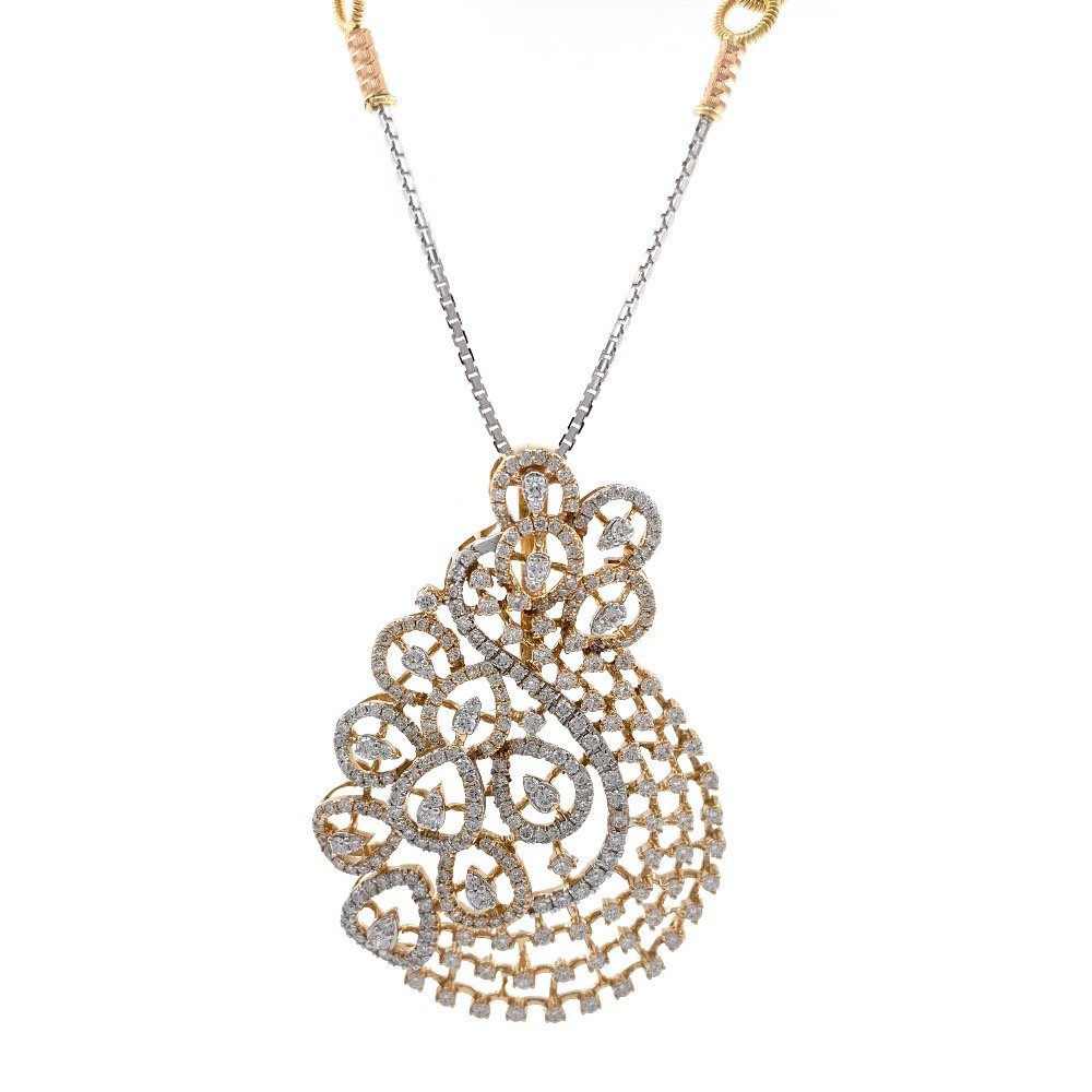 Mirum diamond pendant in 18k rose gold 9shp22