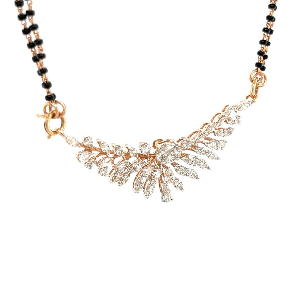 Sundaravagide Marquise Princess Diamond Tanmaniya Mangalsutra Pendant