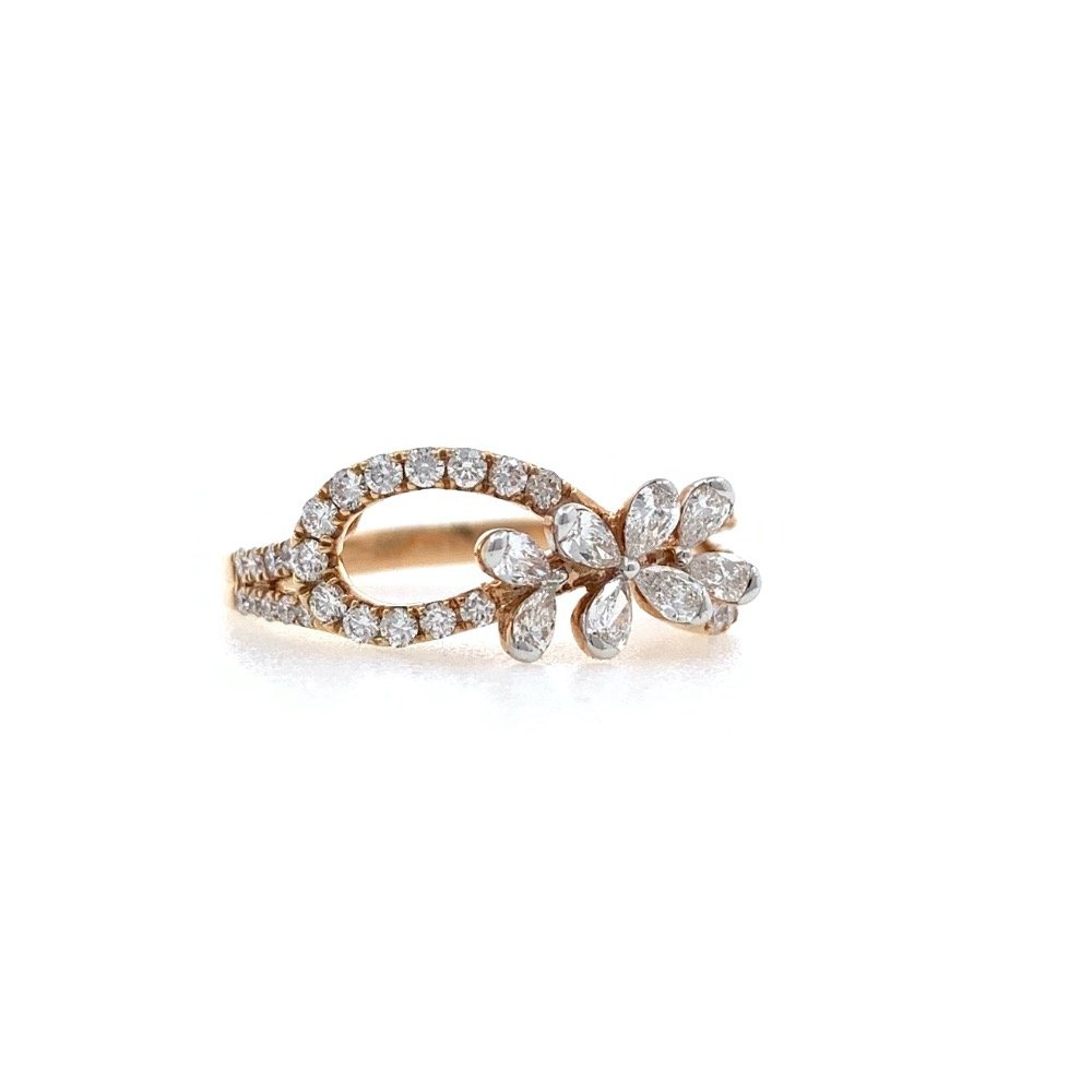 Slatko Diamond Ring in 18k Rose Gold 0LR22