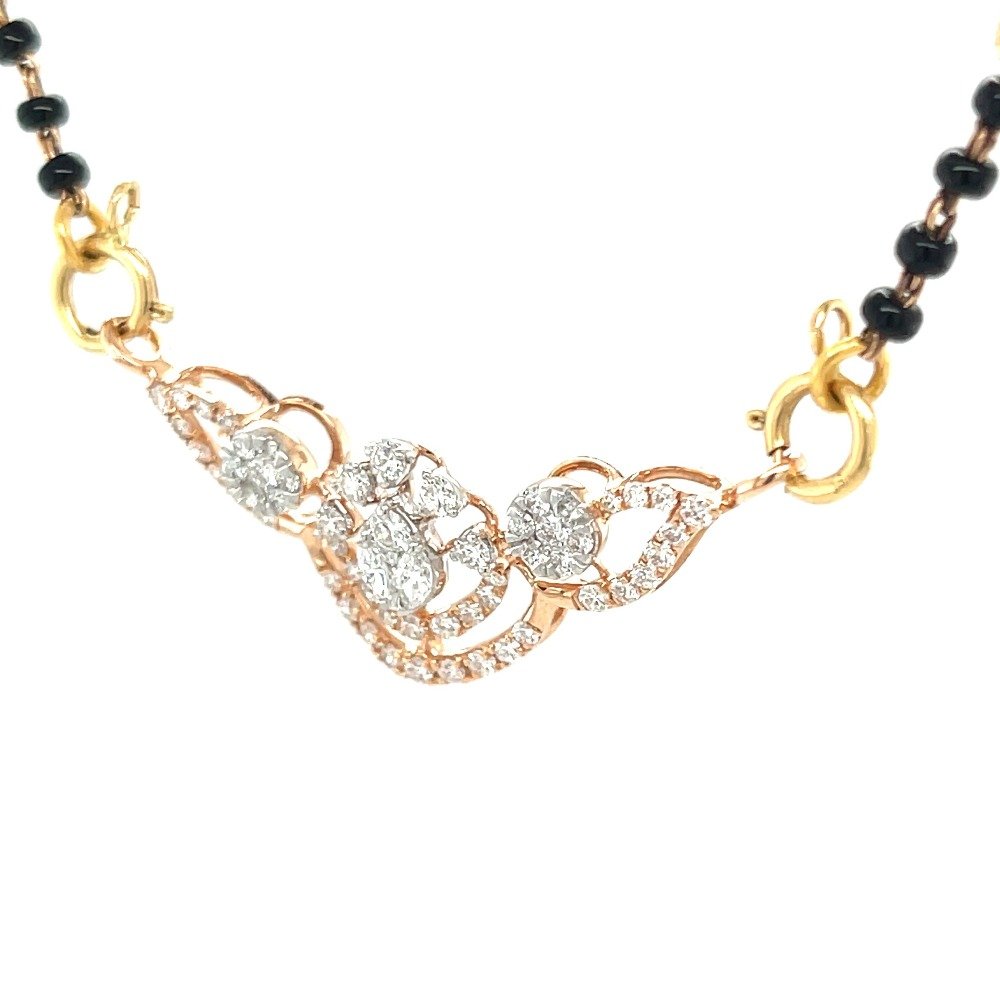 Enchanting Diamond Tanmaniya Mangalsutra Pendant A Timeless Treasure