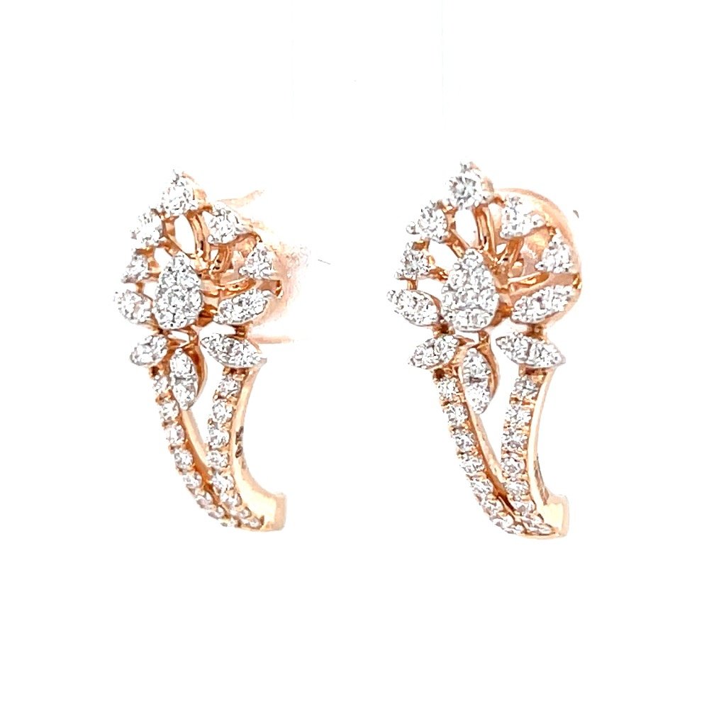 Diamond bali in prong & micro pave set in premium quality diamonds