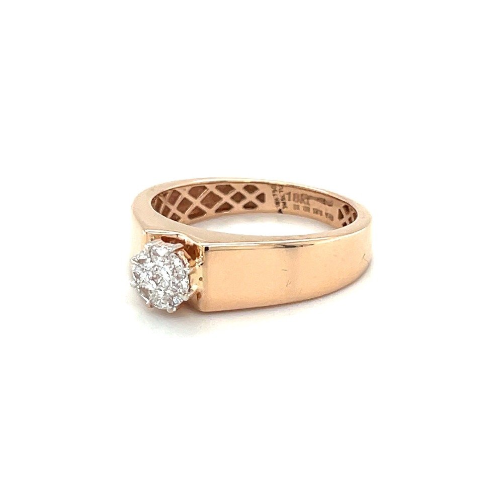 Classic diamond engagement ring for men