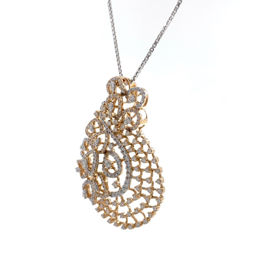 Mirum diamond pendant in 18k rose gold 9shp22
