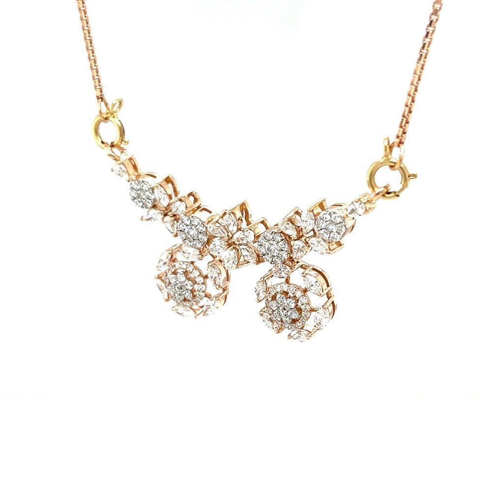 Fancy Two vati Diamond Tanmaniya Mangalsutra Pendant