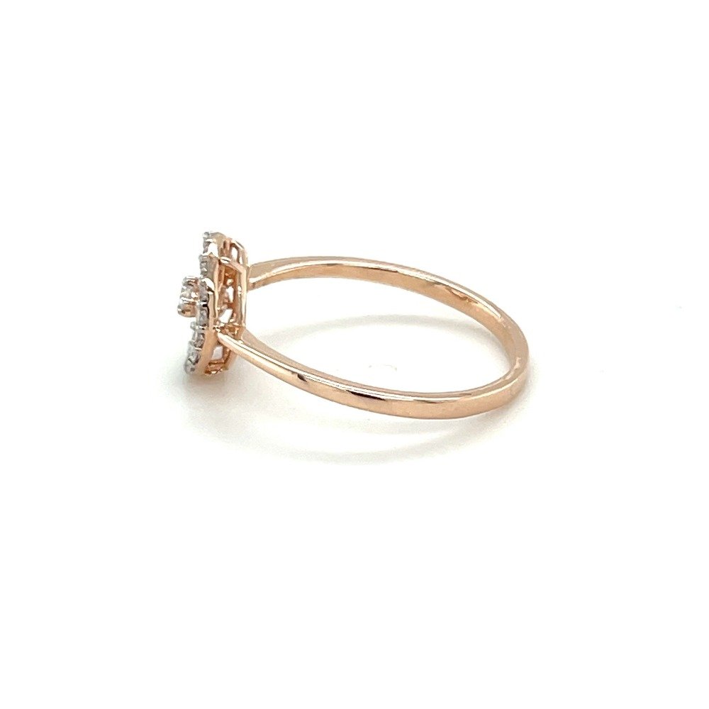 Sparkling Circle of Diamonds in 14k Rose Gold Band