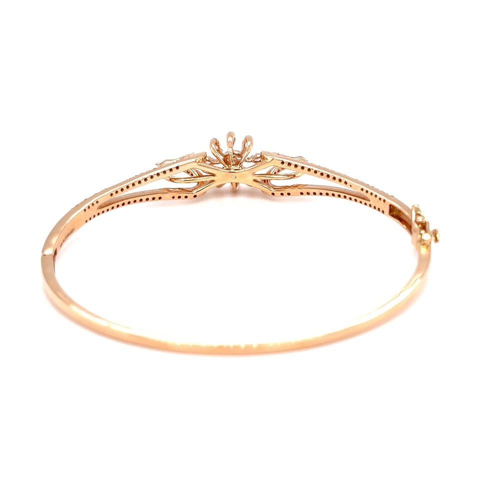 Sorprendente diamond bracelet with flower motif in rose gold