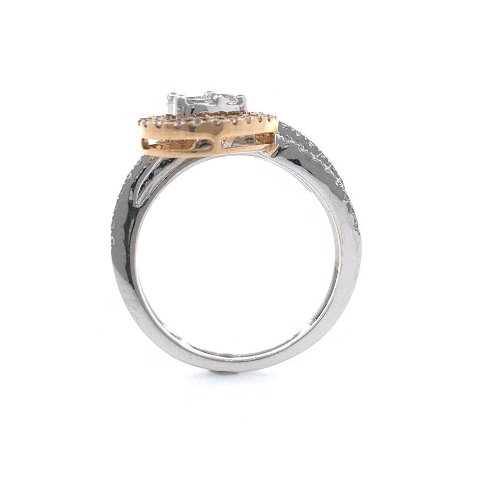 18kt / 750 White Gold Fancy Diamond Ladies Ring 9LR225