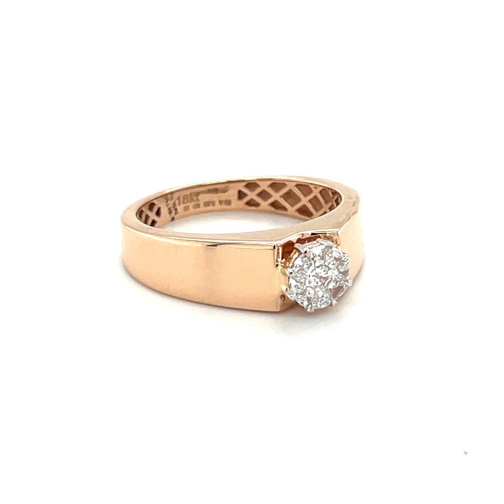 Classic diamond engagement ring for men