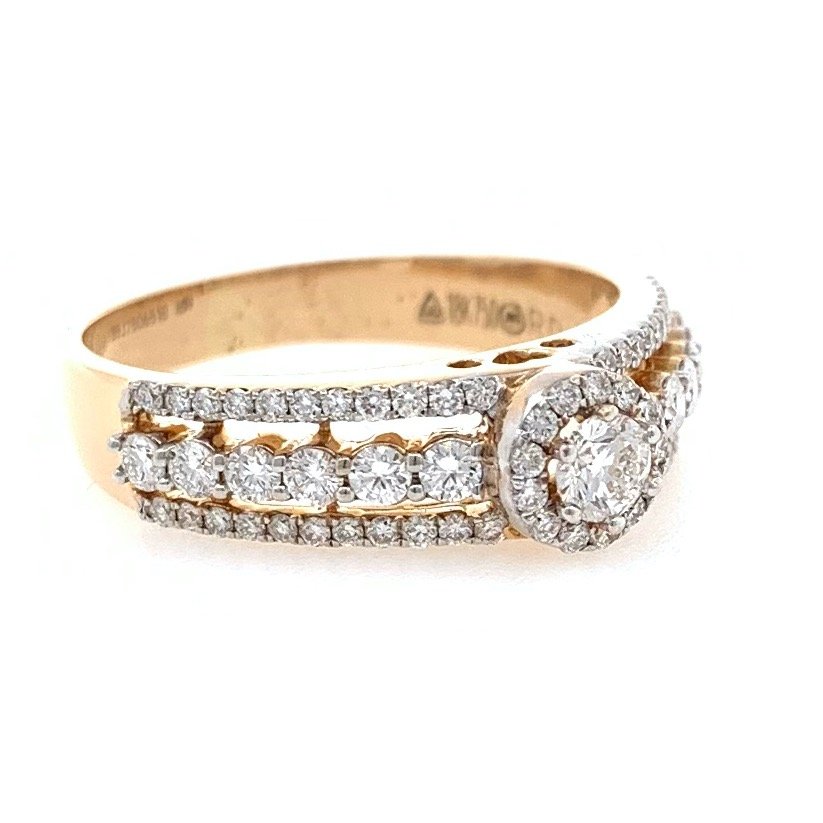 18kt / 750 rose gold engagement diamond ring 8lr263