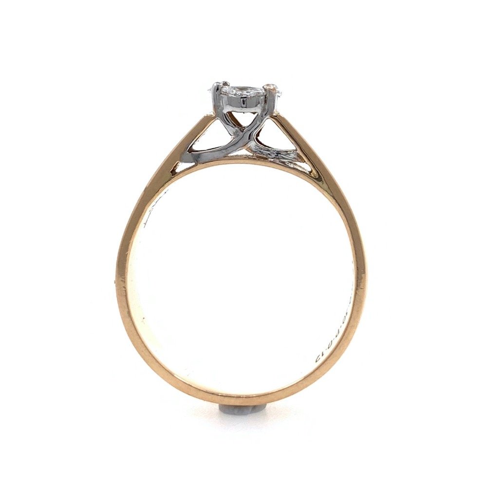 Pressure setting gents ring in 18k rose gold 0gr4